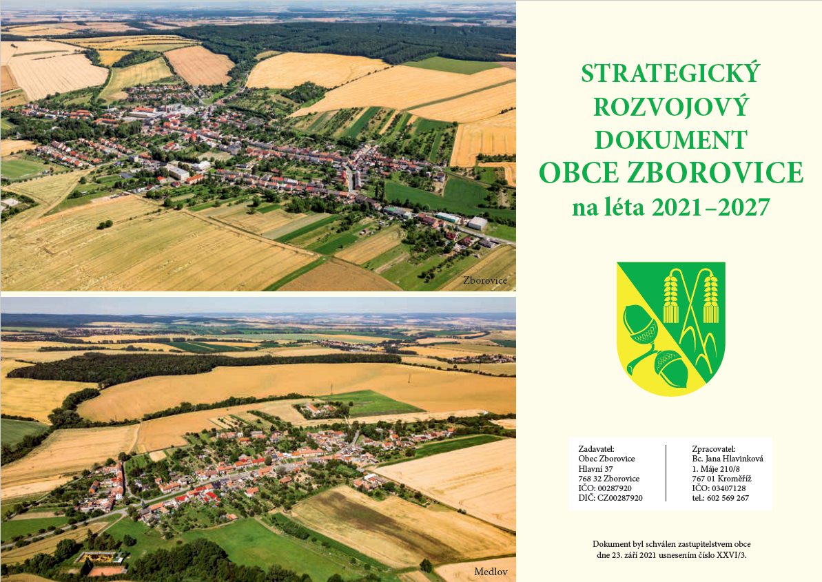 Strategický rozvojový dokument obce Zborovice na léta 2021-2027 úvodní strana[1].png